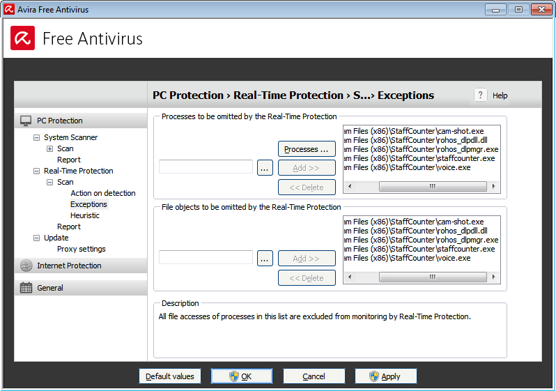 You should add the application and its modules to your antivirus’ list of exceptions.