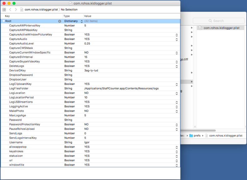 New version of StaffCounter application for MAC OS X.