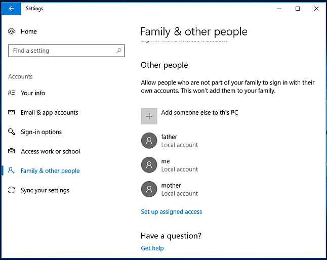 In addition, the number of users can be calculated in the Windows Control Panel.