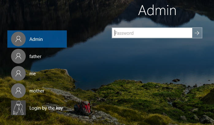 Welcome screen Windows 10.